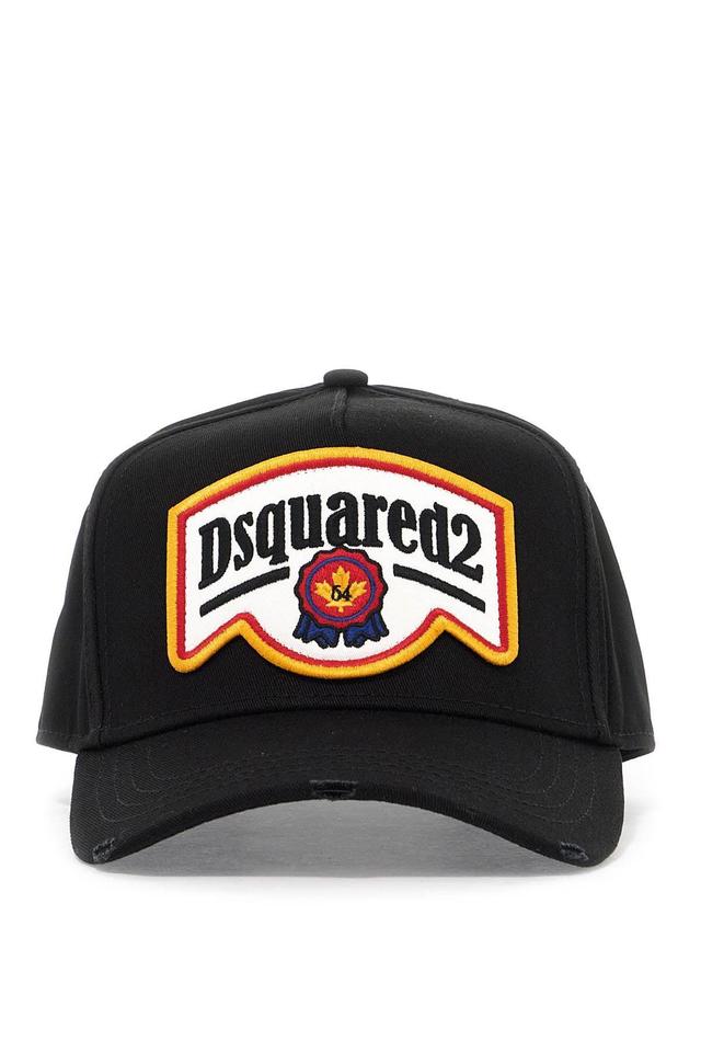 DSQUARED2 Cotton Gabardine Baseball Cap With Product Image