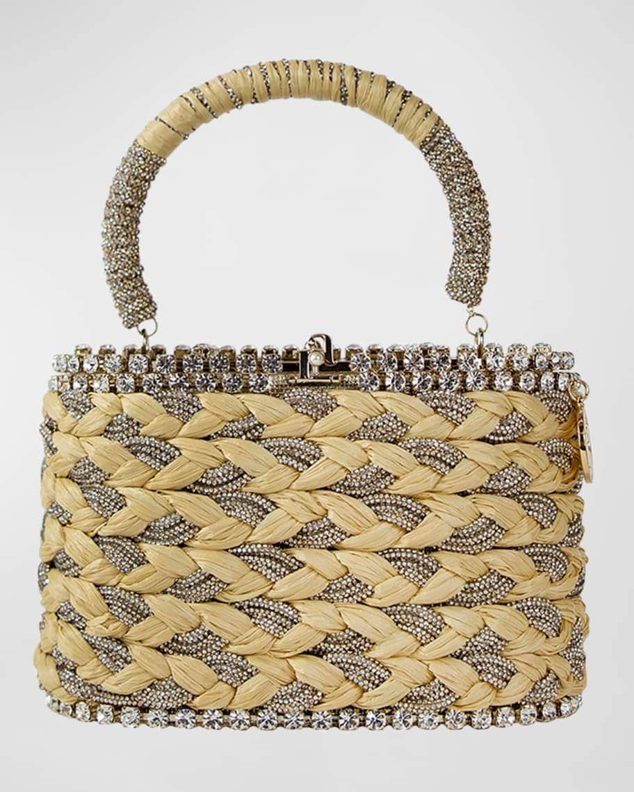 Holli Lula Crystal Braided Top-Handle Bag Product Image