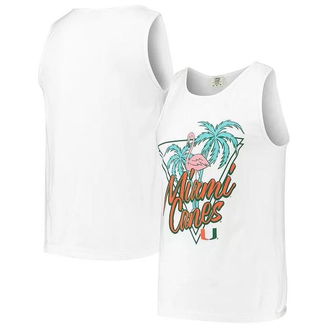 Mens Miami Hurricanes Retro Palms Tank Top Product Image