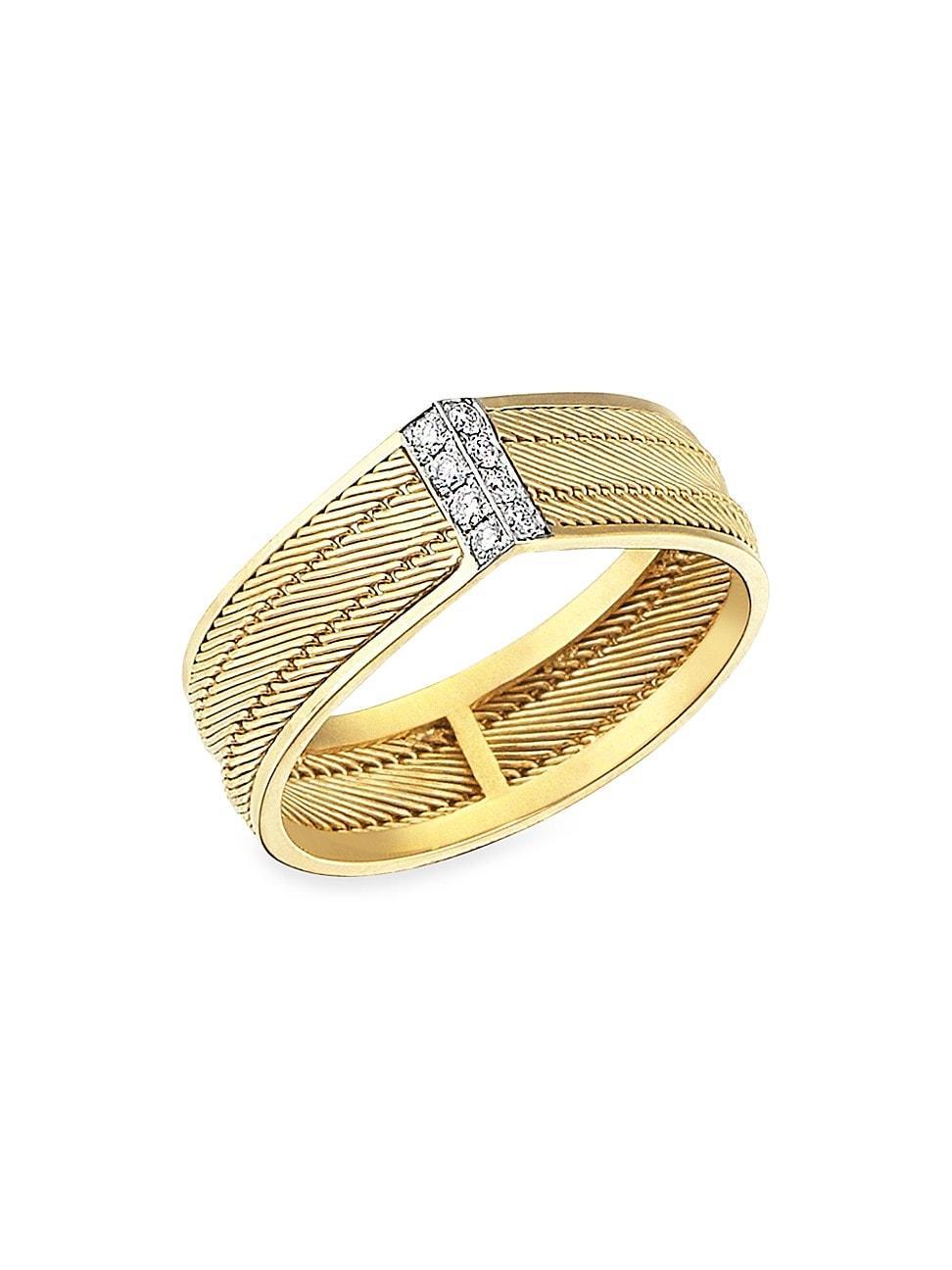 Womens Olden Drop 14K Yellow Gold & 0.07 TCW Diamond Ring Product Image