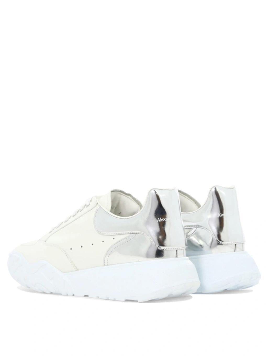 Oversized Court Sneakers In White Product Image