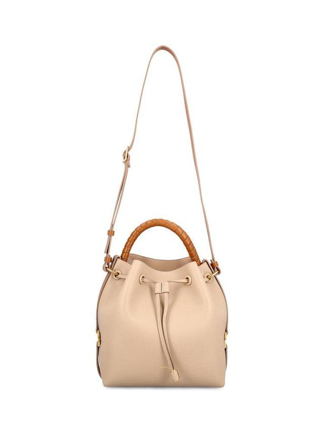 Marcie Bucket Bag In Beige Product Image