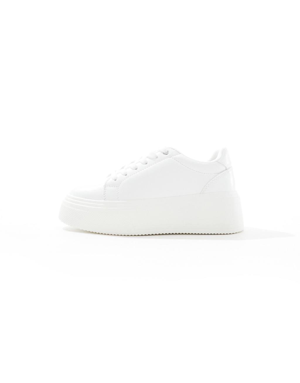 ASOS DESIGN Wide Fit Dream chunky sneakers in white  Product Image