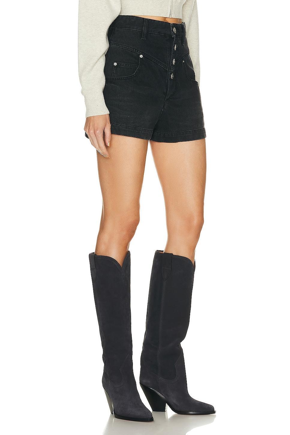 Isabel Marant Etoile Jovany Short in Black Product Image