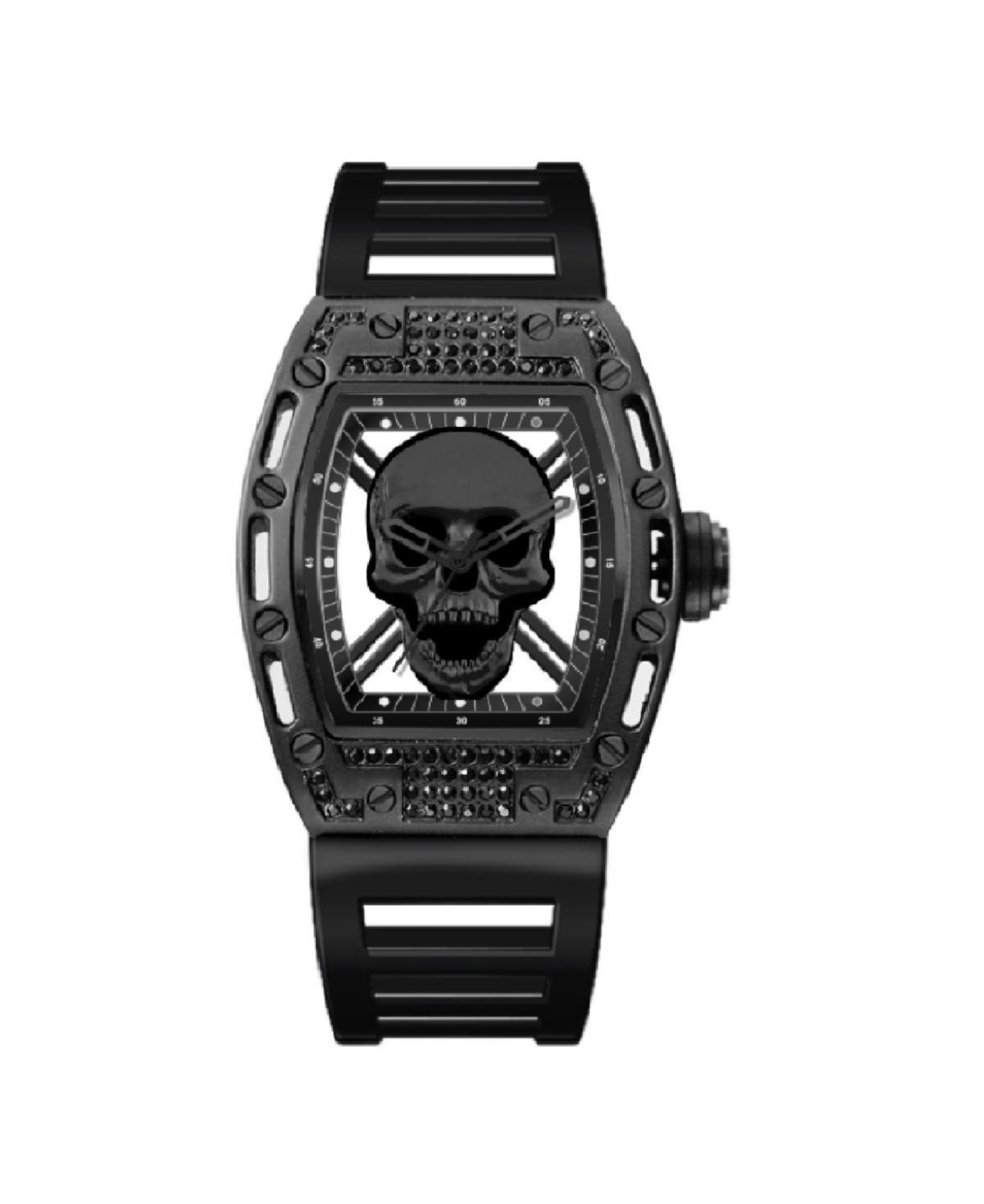 Ed Hardy Mens Black Skull Watch Product Image