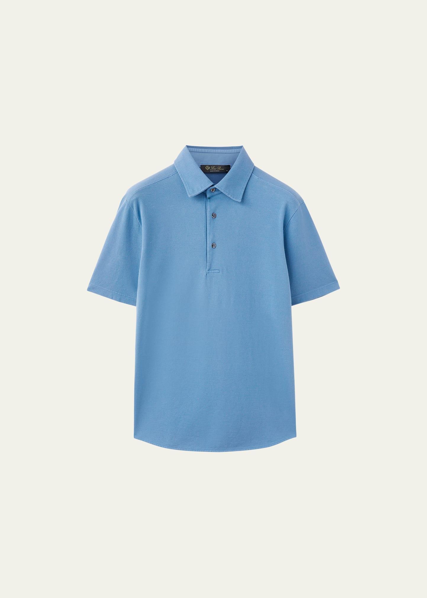 Mens Piqu Dyed Polo Shirt Product Image