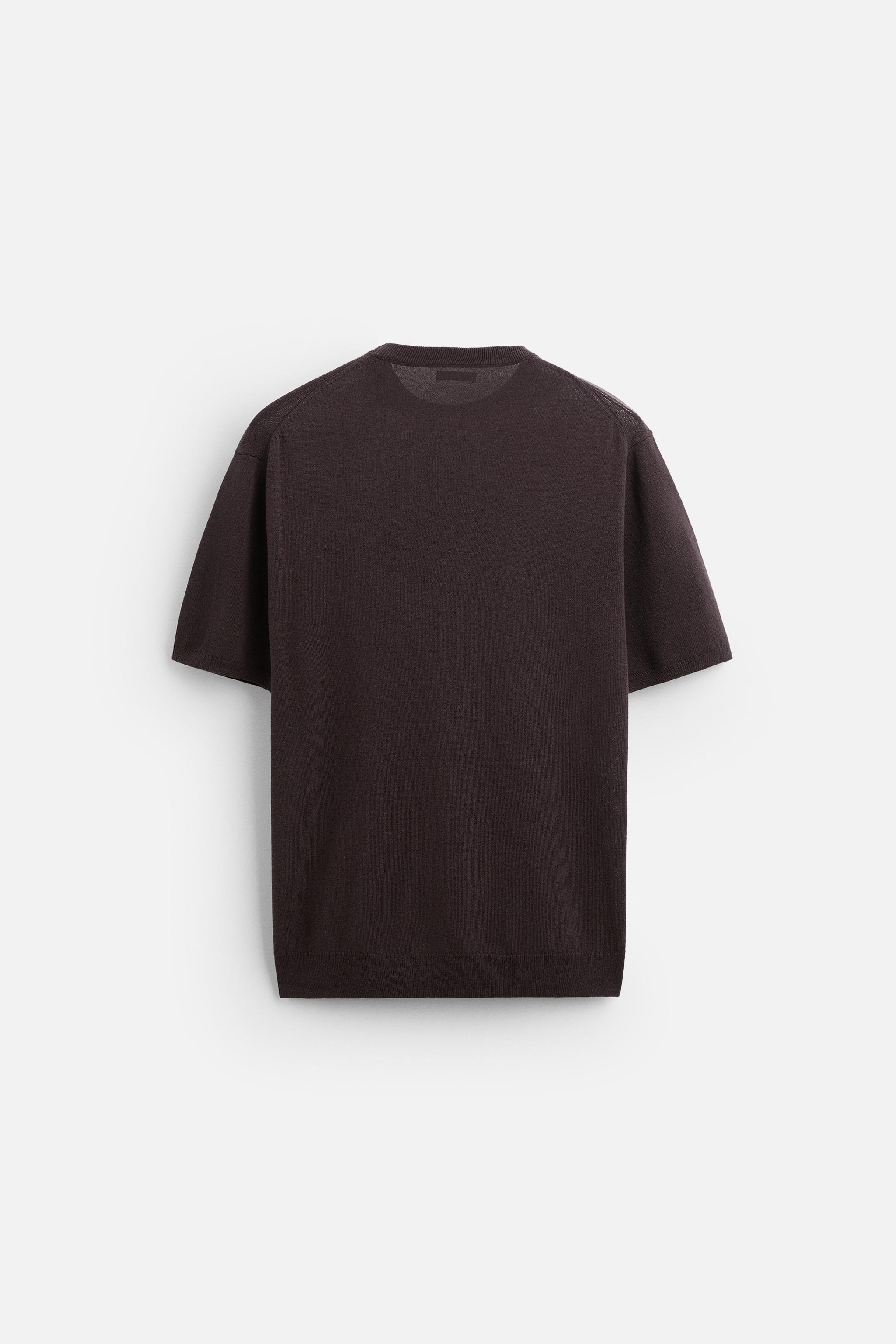 LYOCELL - LINEN KNIT T-SHIRT Product Image