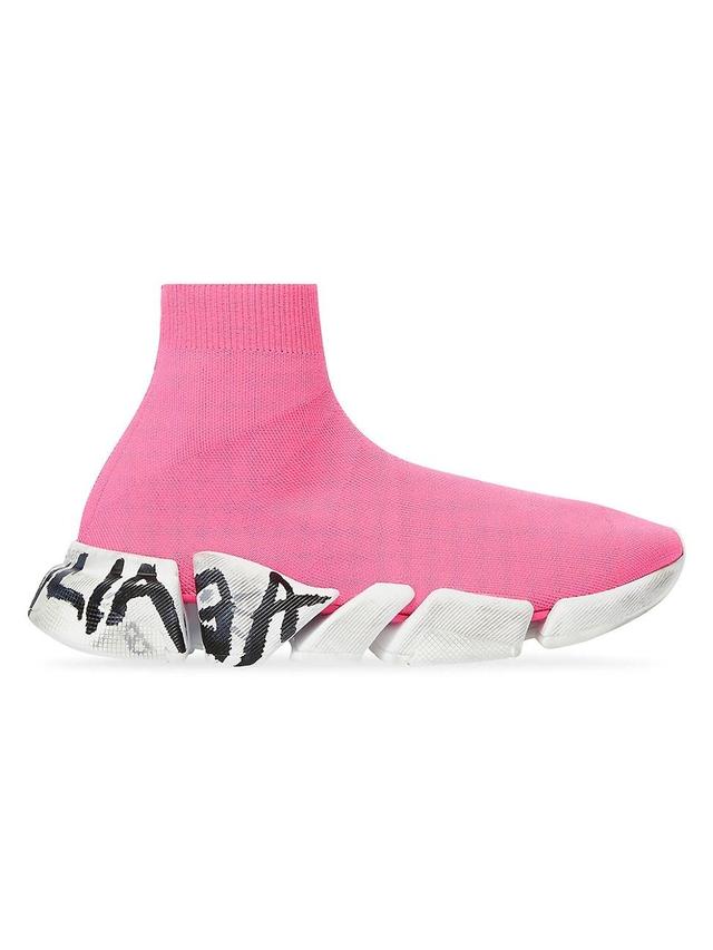 Womens Speed 2.0 Graffiti Recycled Knit Sneaker Product Image