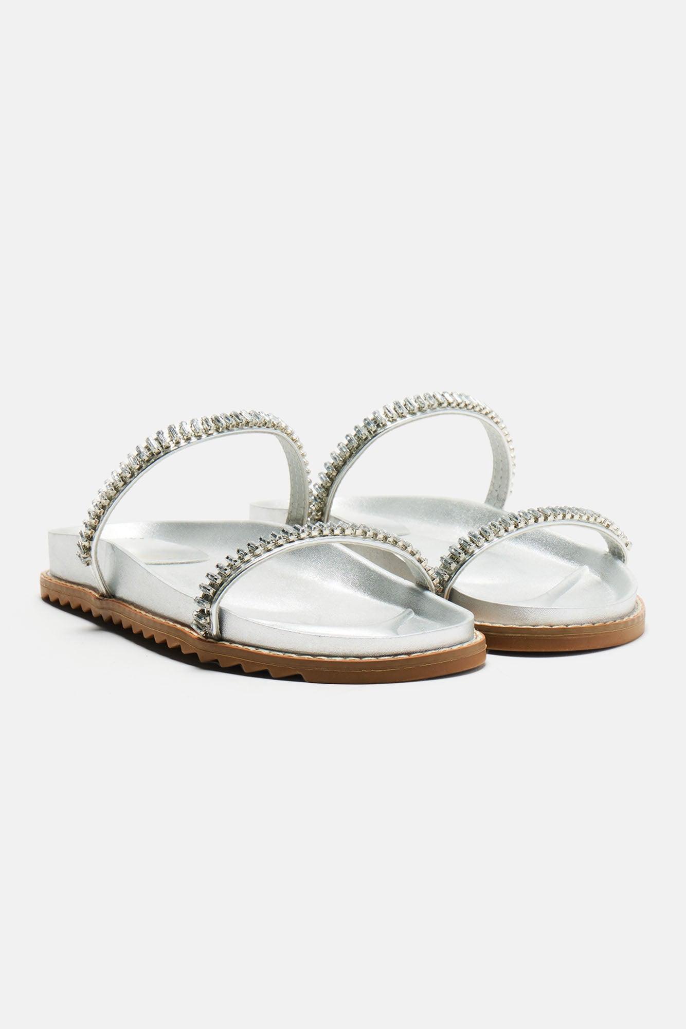 It's A Must Flat Sandals - Silver Product Image