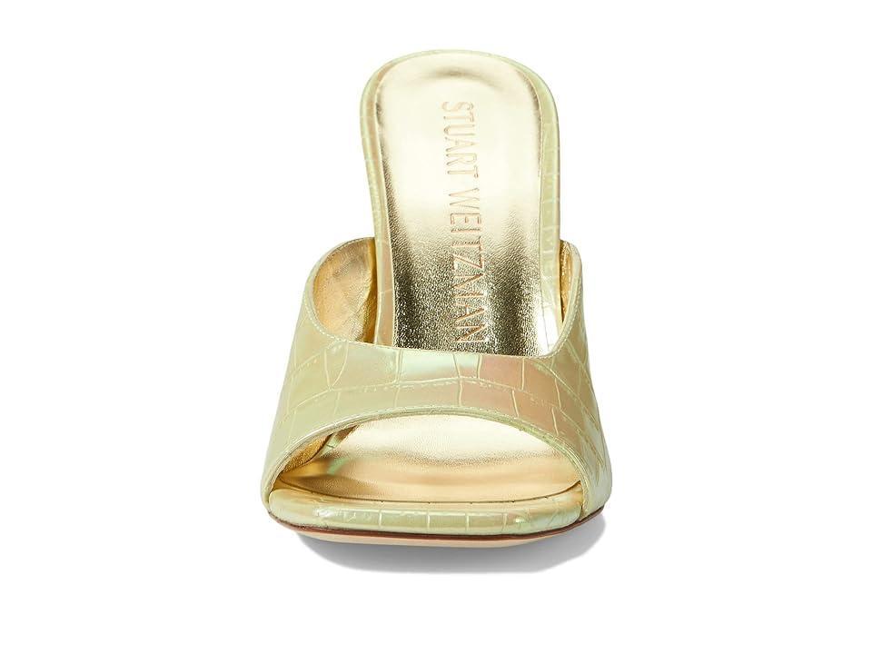 Stuart Weitzman Tia 100 Lucite Wedge (Ice) Women's Shoes Product Image