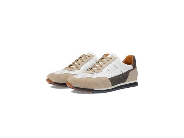 Magnanni Serrano (Ivory Suede Men's Lace up casual Shoes Product Image