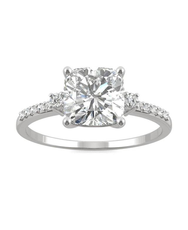 Charles & Colvard 1.81 Ct. T.w. Lab Created Moissanite Engagement Ring In 14K White Gold, 7 Product Image