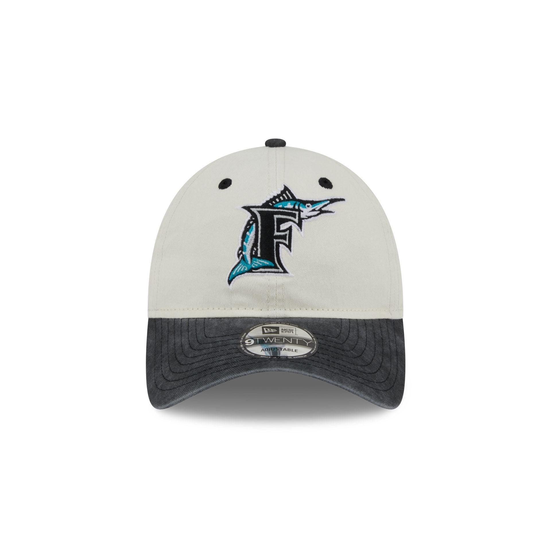 Miami Marlins Classic Sidescript 9TWENTY Adjustable Hat Male Product Image