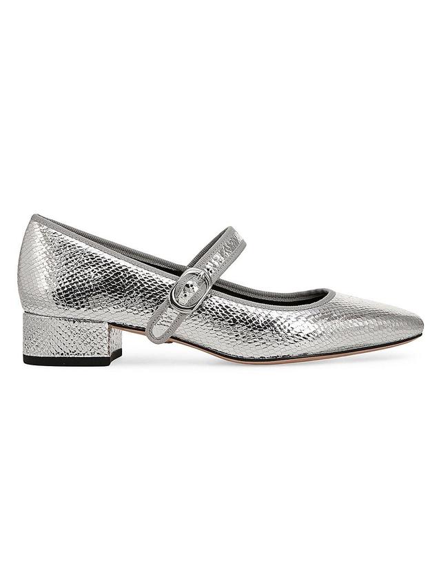 Womens Cade Metallic Leather Mary Janes Product Image