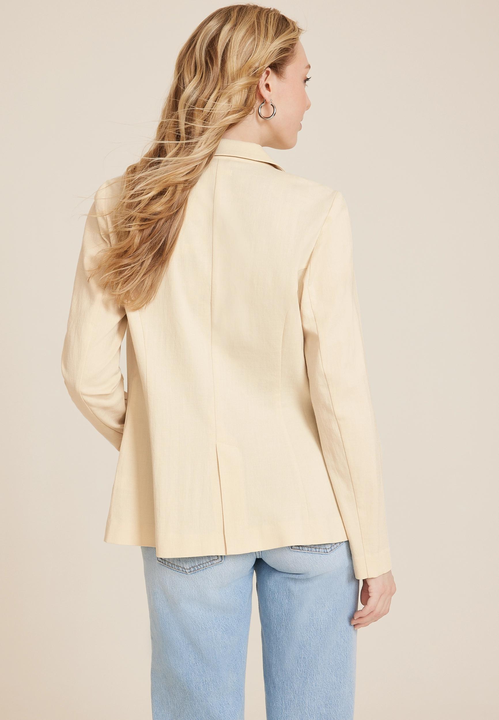 Linen Like Blazer Product Image