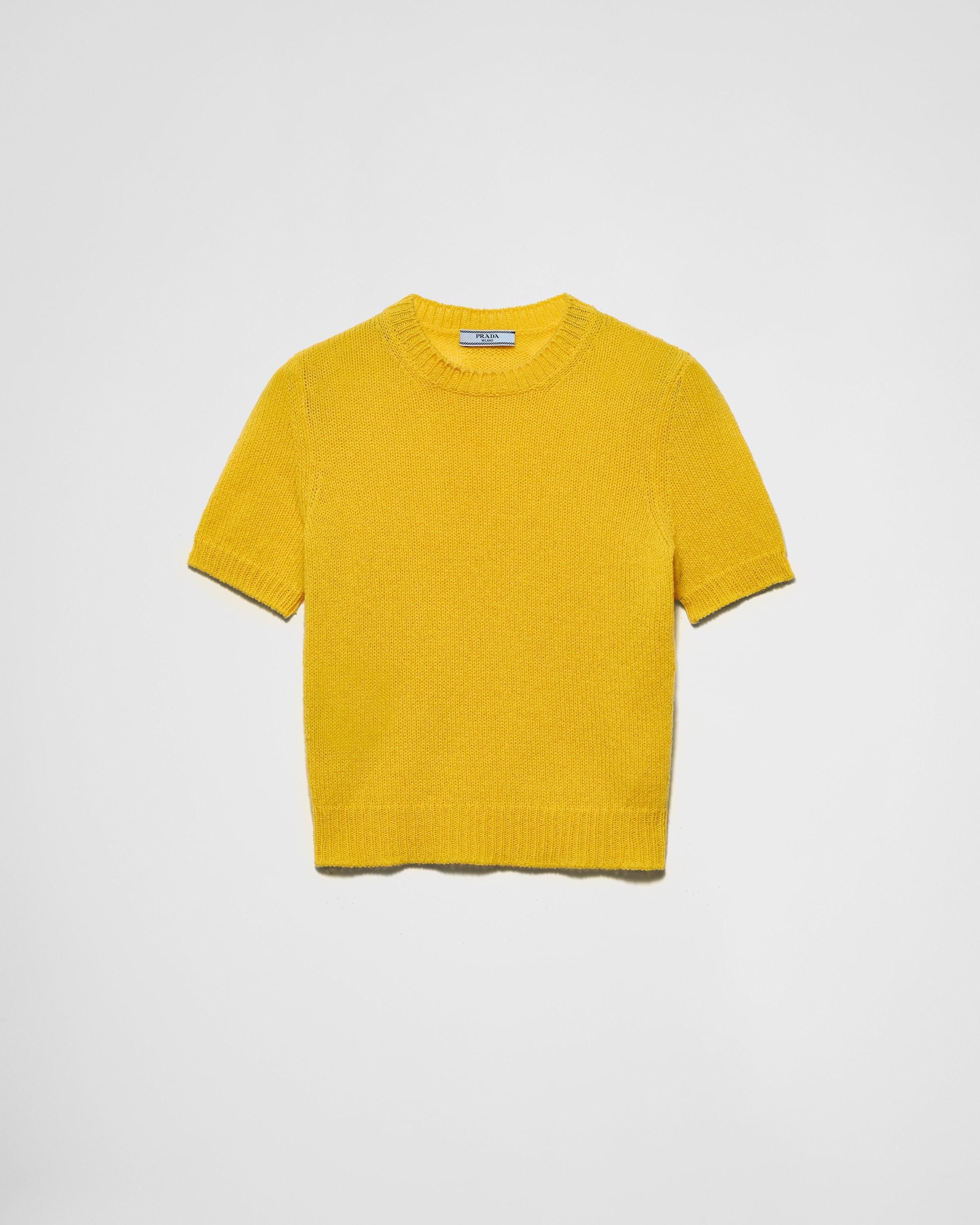 Short-sleeved cashmere sweater Product Image