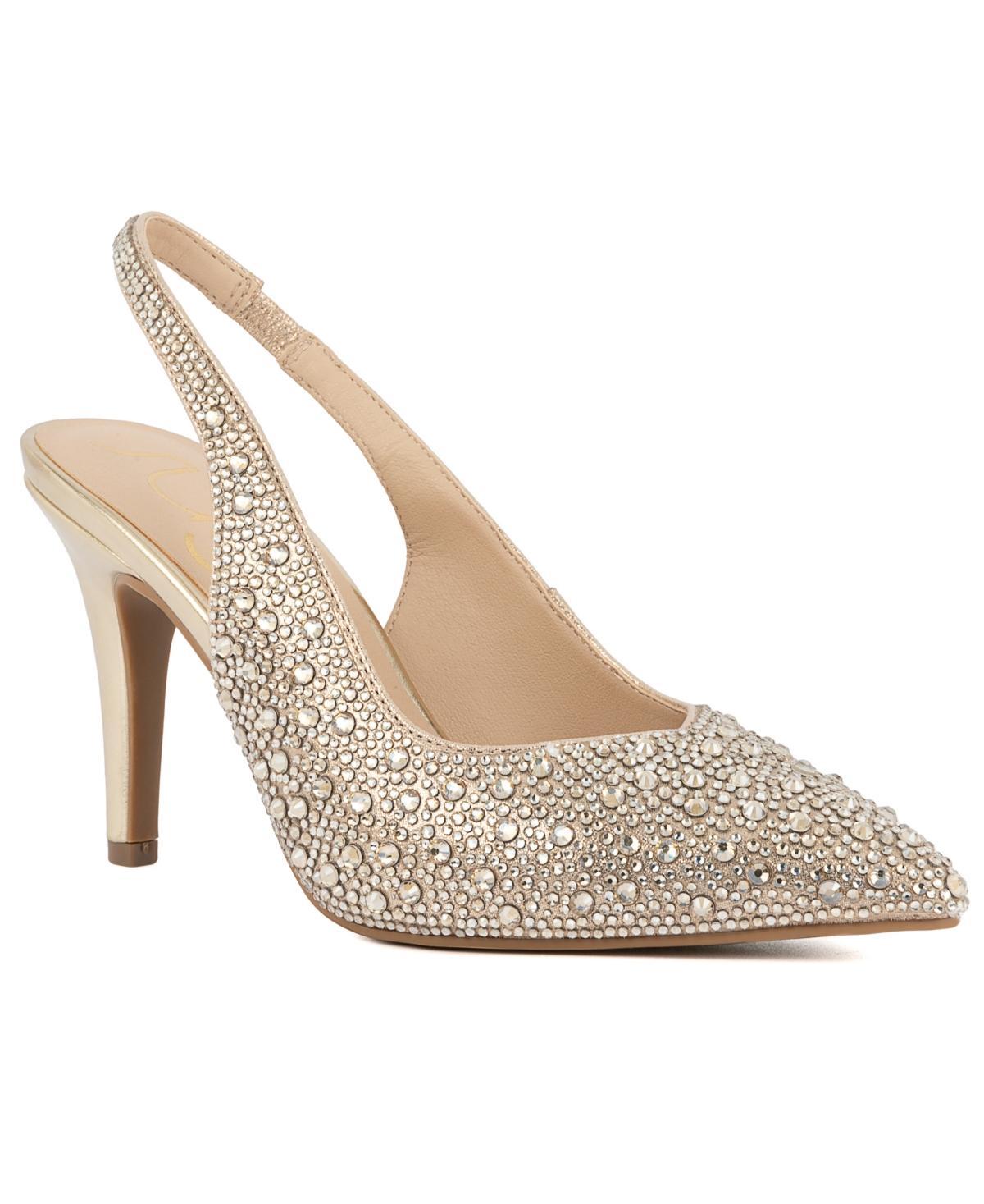 Sugar Womens Jaybird Embellished Slingback Pumps Product Image