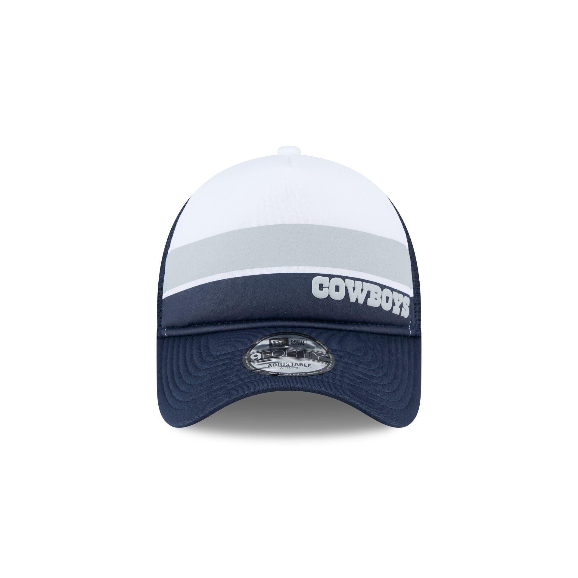 Dallas Cowboys Color Block 9FORTY A-Frame Trucker Snapback Hat Male Product Image