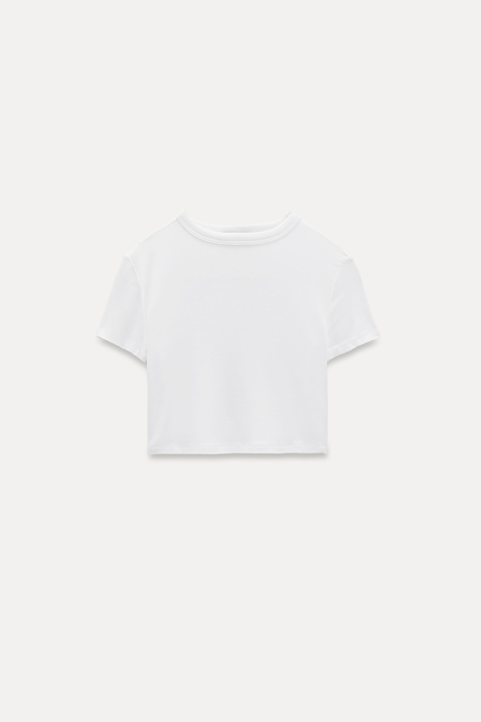 SHORT SLEEVE CROP TOP Product Image