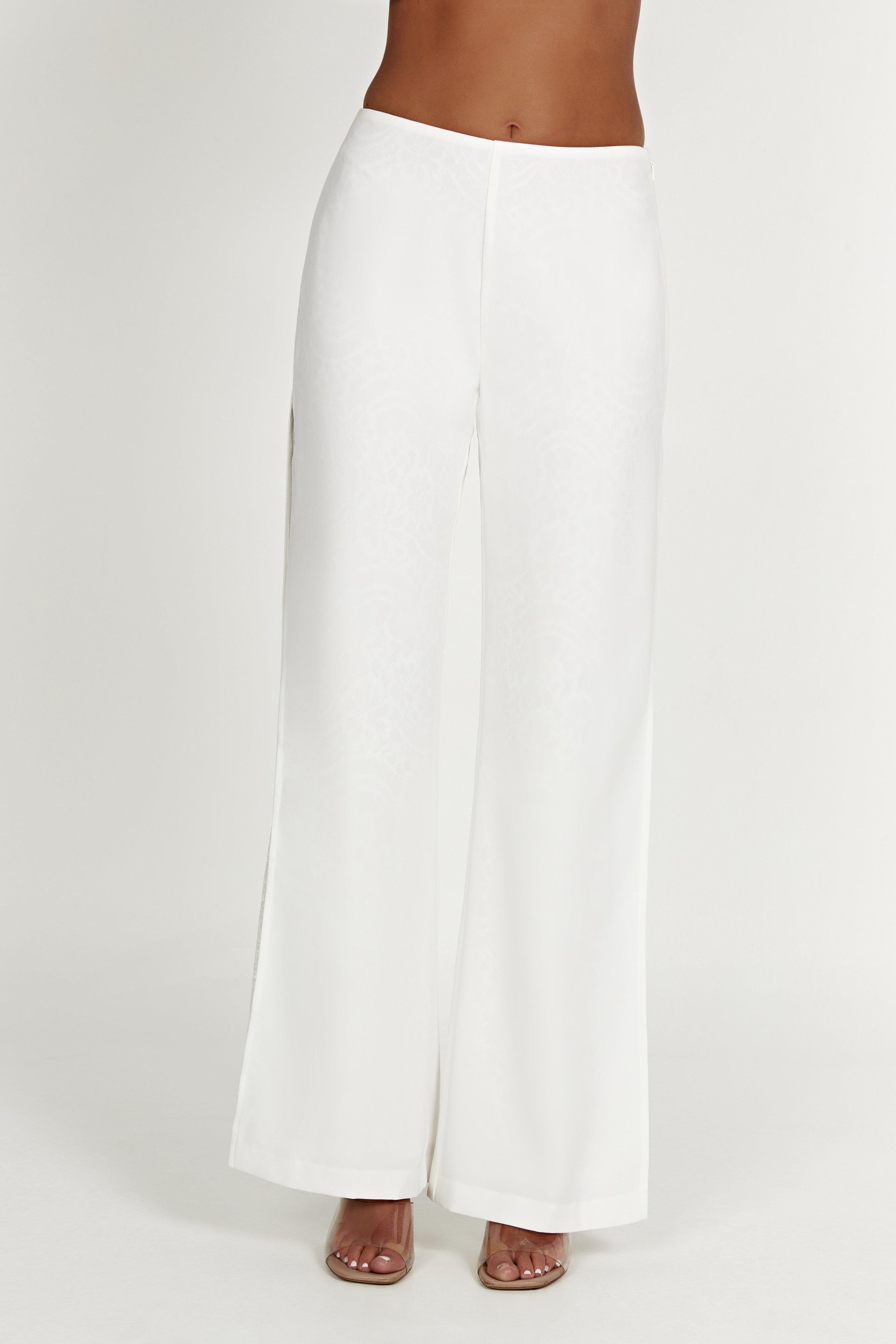 Estee Split Lace Pants - White Product Image