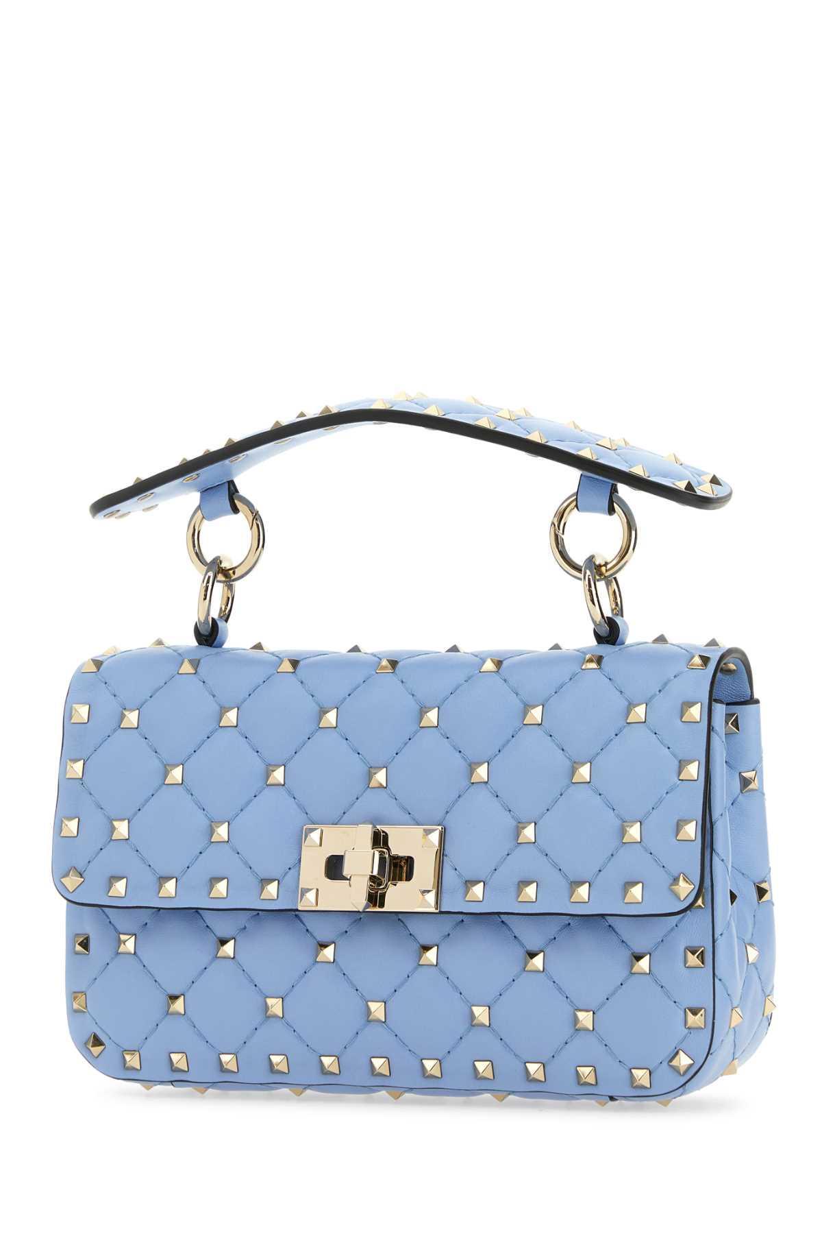 Rockstud Spike Shoulder Strap In Blue Product Image