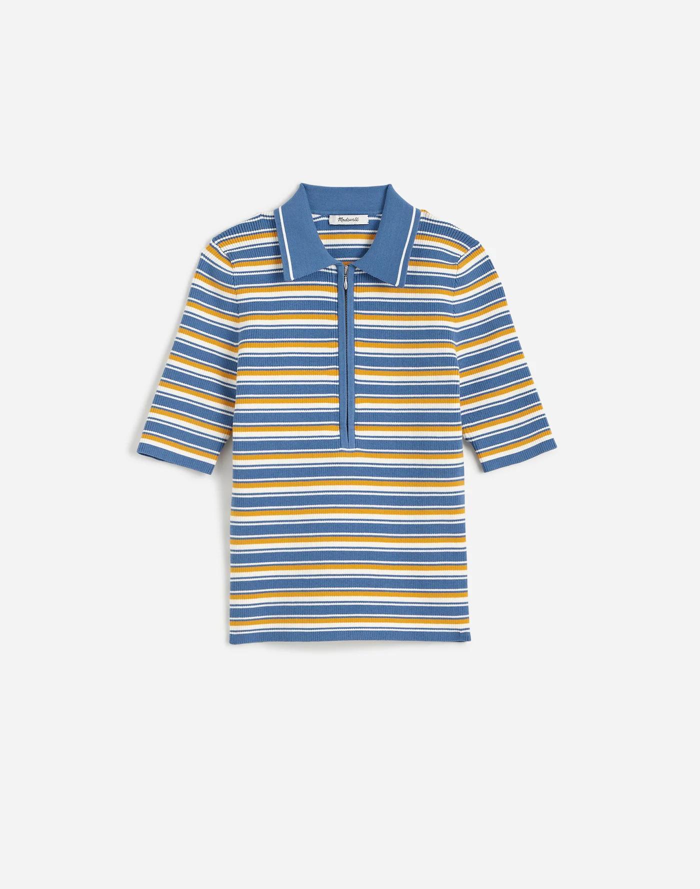 Half-Zip Johnny-Collar Polo Product Image