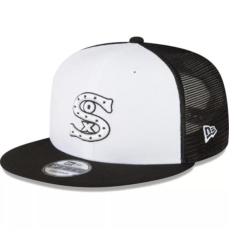 Mens New Era Black and White Chicago White Sox 2023 On-Field Batting Practice 9FIFTY Snapback Hat - Black Product Image