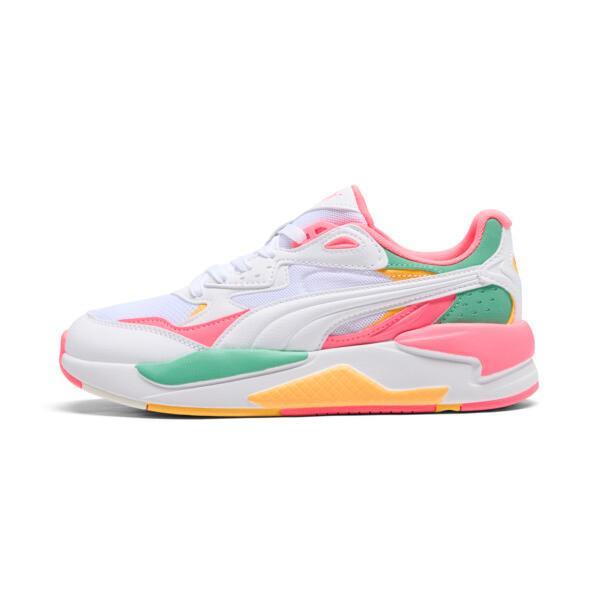 PUMA X-Ray Speed Wide Women's Shoes in White/Sunset Glow/Jade Frost Product Image