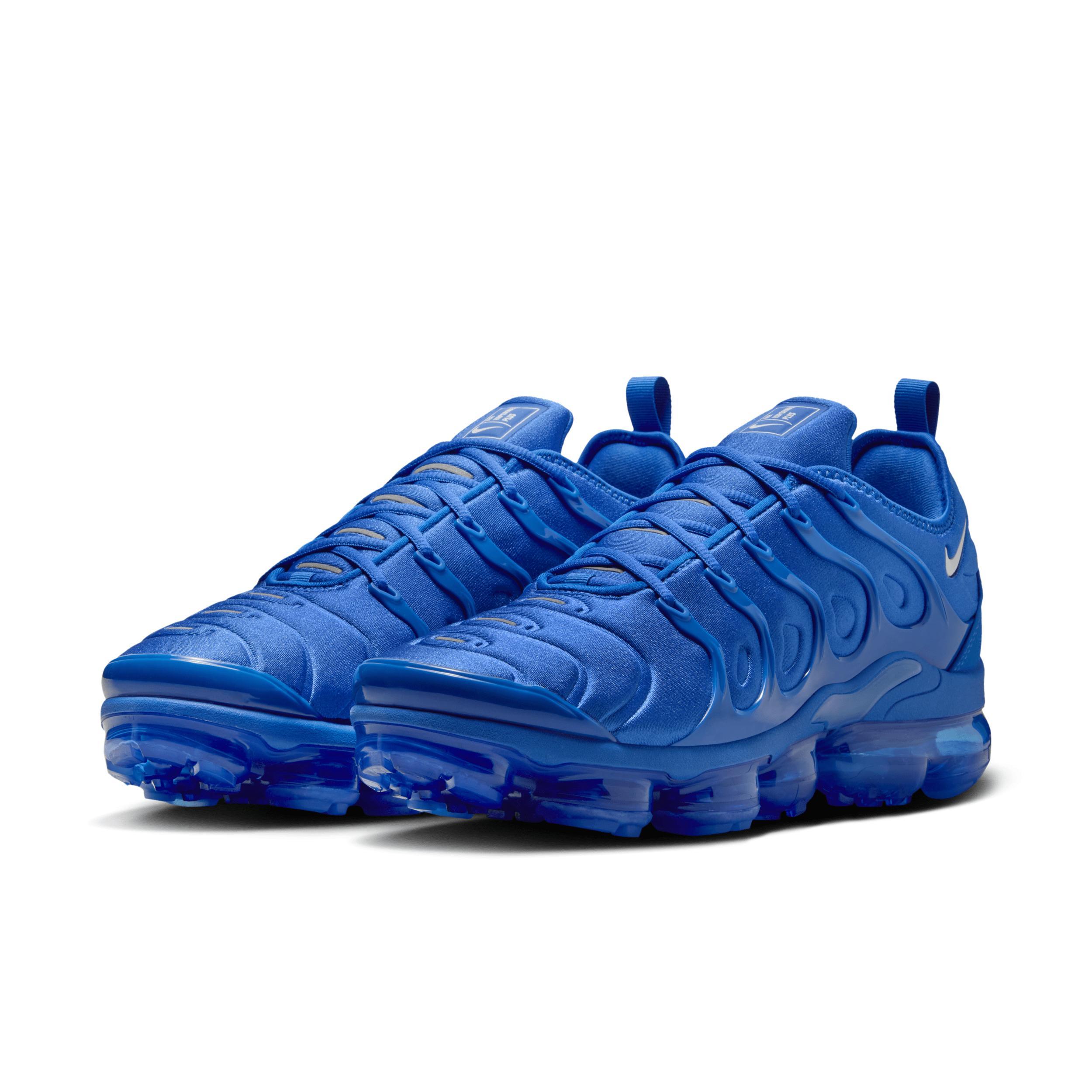 Nike Mens Nike Air VaporMax Plus VPC - Mens Basketball Shoes Game Royal/White/Metallic Silver Product Image