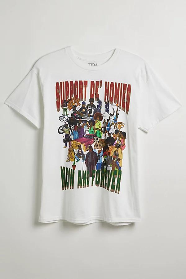 ZTRA Support Homies Graphic Tee Mens at Urban Outfitters Product Image