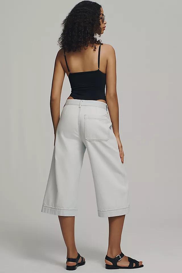 Ética Darcy High-Rise Crop Wide-Leg Culotte Jeans Product Image