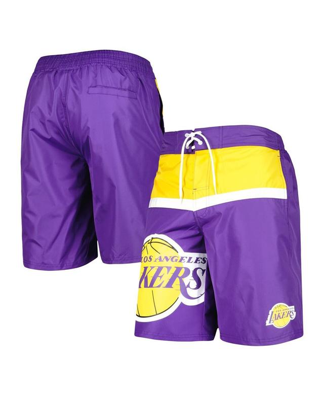 Mens G-iii Sports by Carl Banks Purple Los Angeles Lakers Sea Wind Swim Trunks Product Image