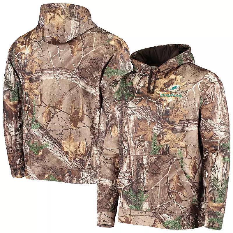 Mens Dunbrooke Realtree Camo Miami Dolphins Circle Champion Tech Fleece Pullover Hoodie Product Image