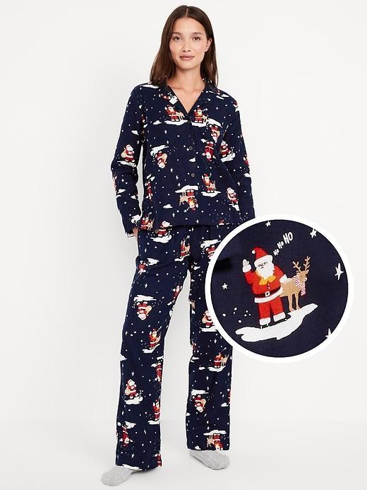 Flannel Pajama Set for Women Product Image