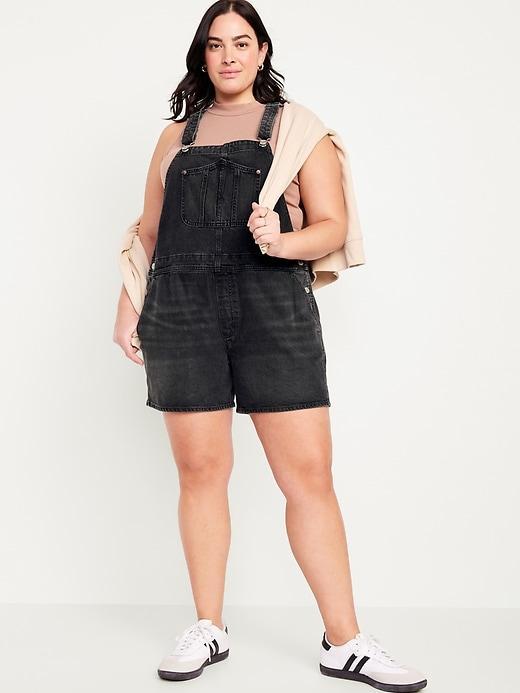 Slouchy Jean Shortalls -- 3.5-inch inseam product image