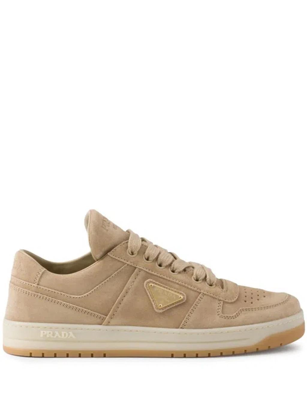 Downtown Suede Sneakers In Nude & Neutrals Product Image