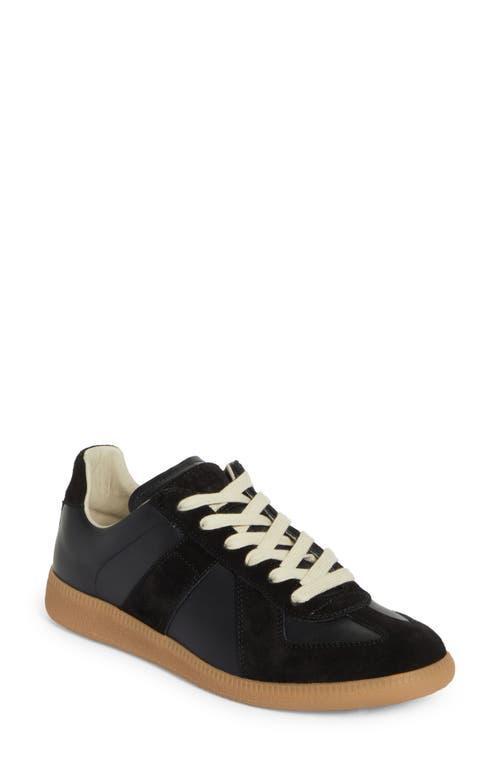 Maison Margiela Replica Calf & Lambskin Leather Sneakers in White - White. Size 42.5 (also in 40, 41, 42, 43). Product Image