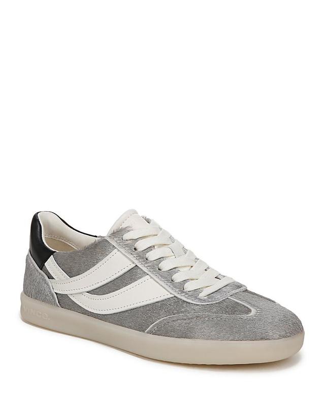 Womens Oasis Leather And Suede Sneaker, Milk/night Blue, Size 6.5 Vince Product Image