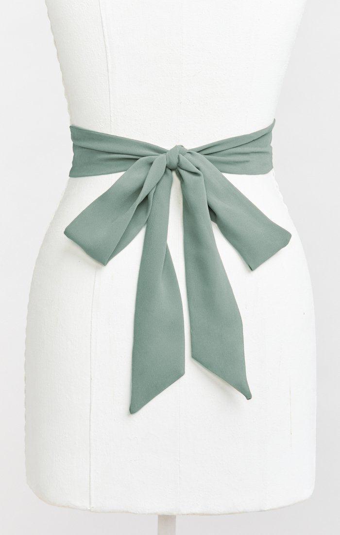 Bridesmaid Sash ~ Deep Sage Chiffon Product Image