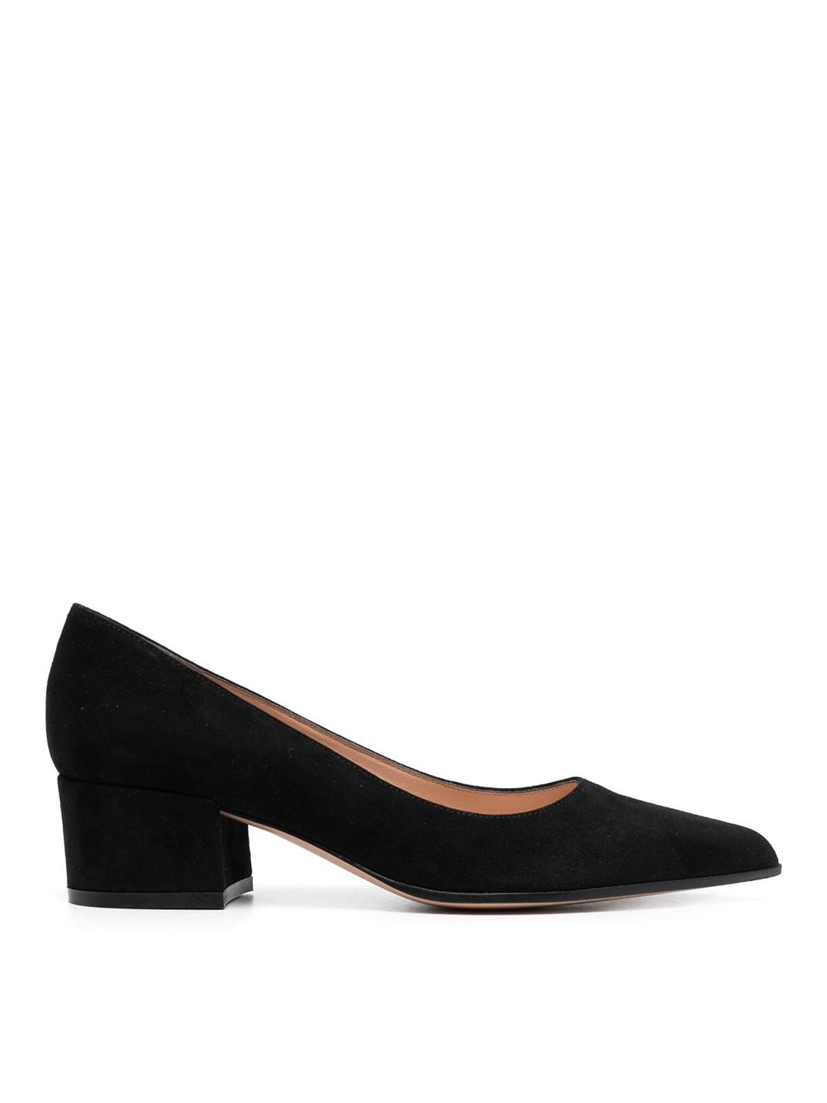 GIANVITO ROSSI Suede Pumps In Black product image