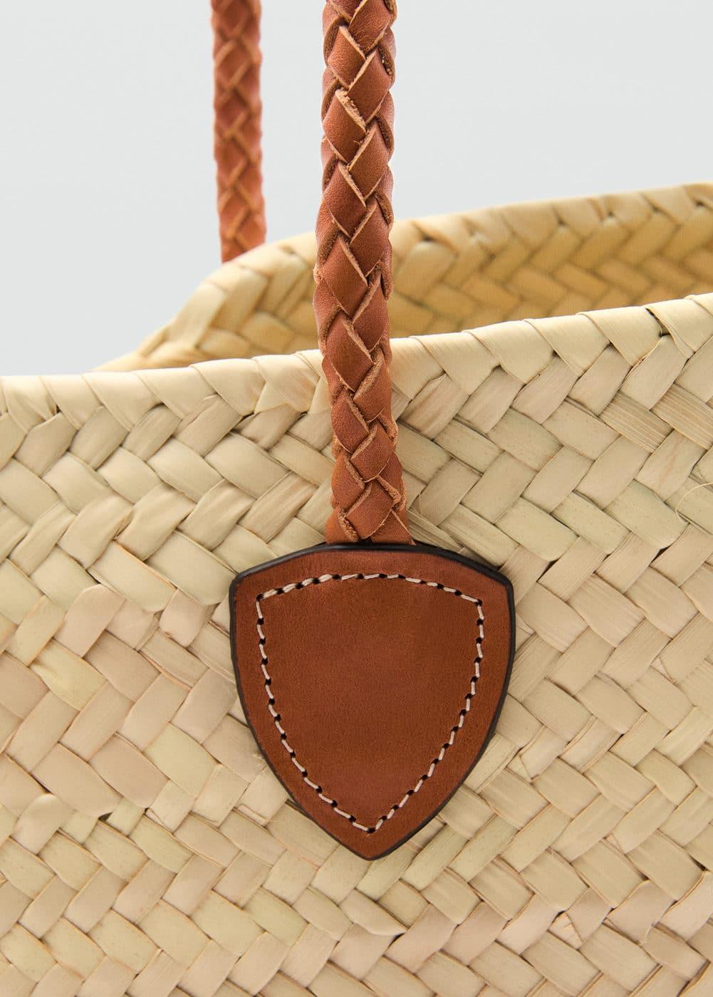 MANGO - Double strap basket bag - One size - Women Product Image