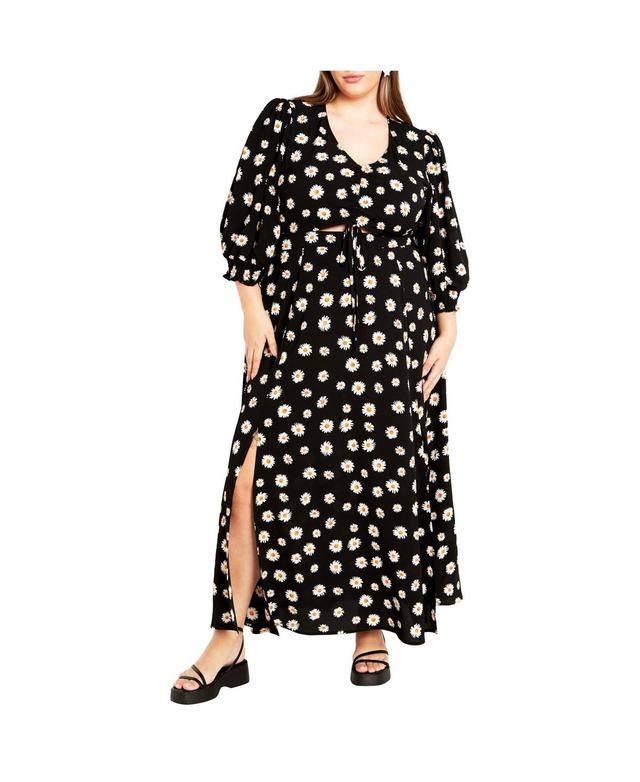 City Chic Womens Jolene Print Maxi Dress Product Image