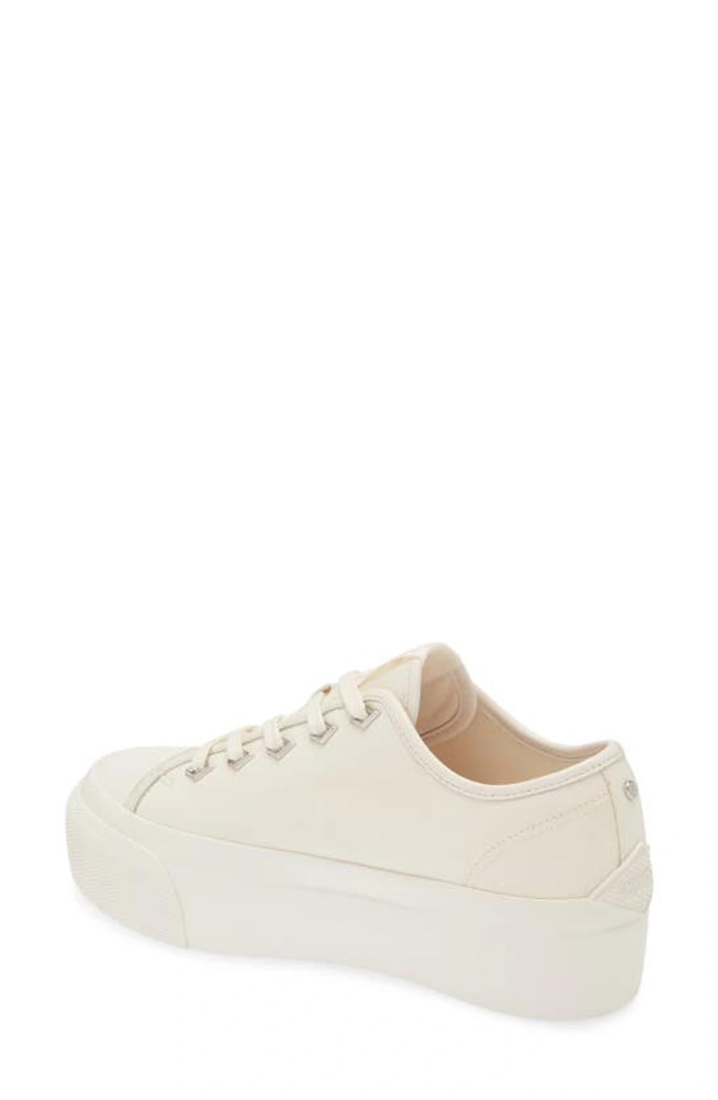 JIMMY CHOO Palma Maxi Canvas & Leather Sneakers In White Product Image