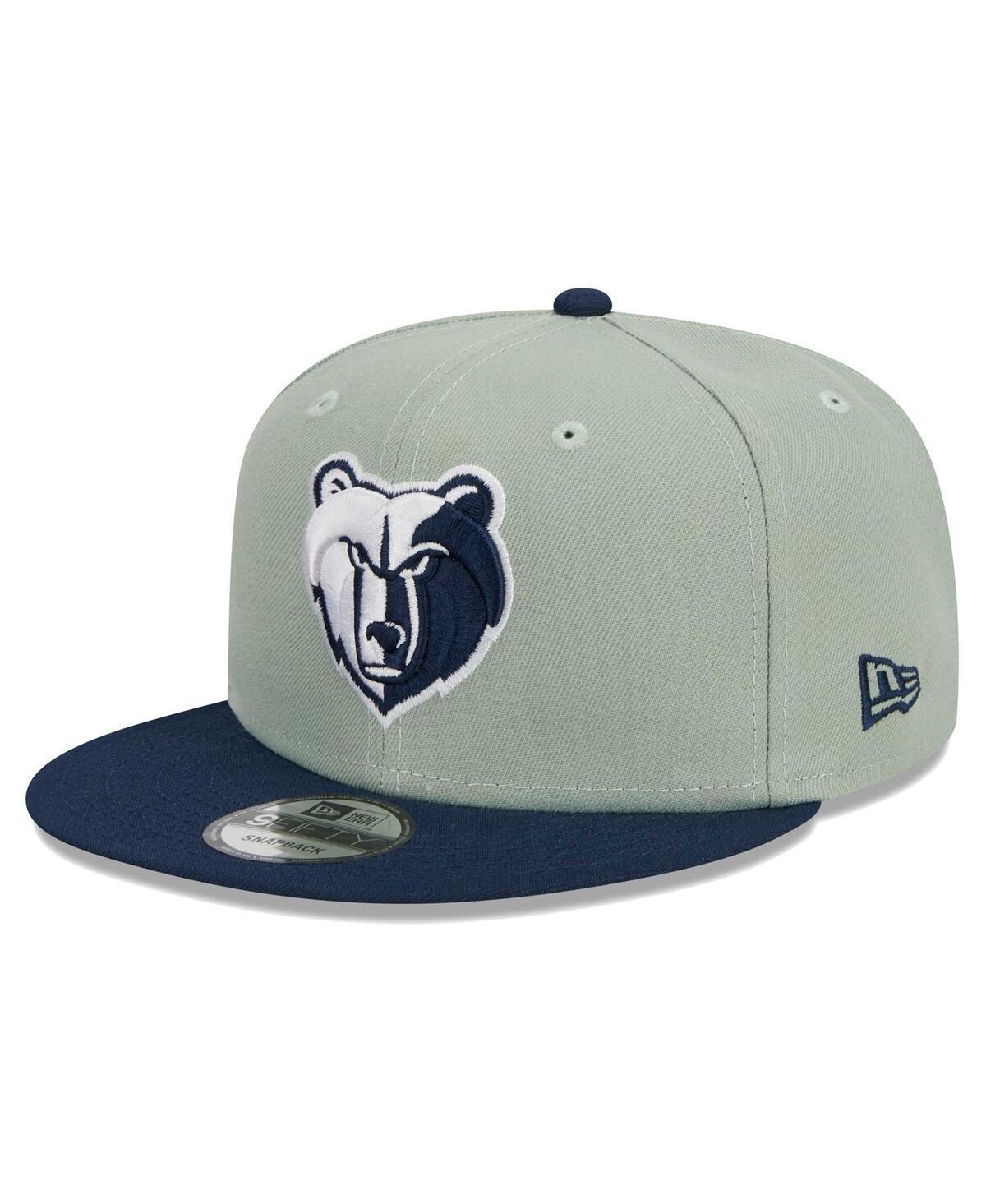 Mens New Era Sage/Navy Memphis Grizzlies Two-Tone Color Pack 9FIFTY Snapback Hat Product Image