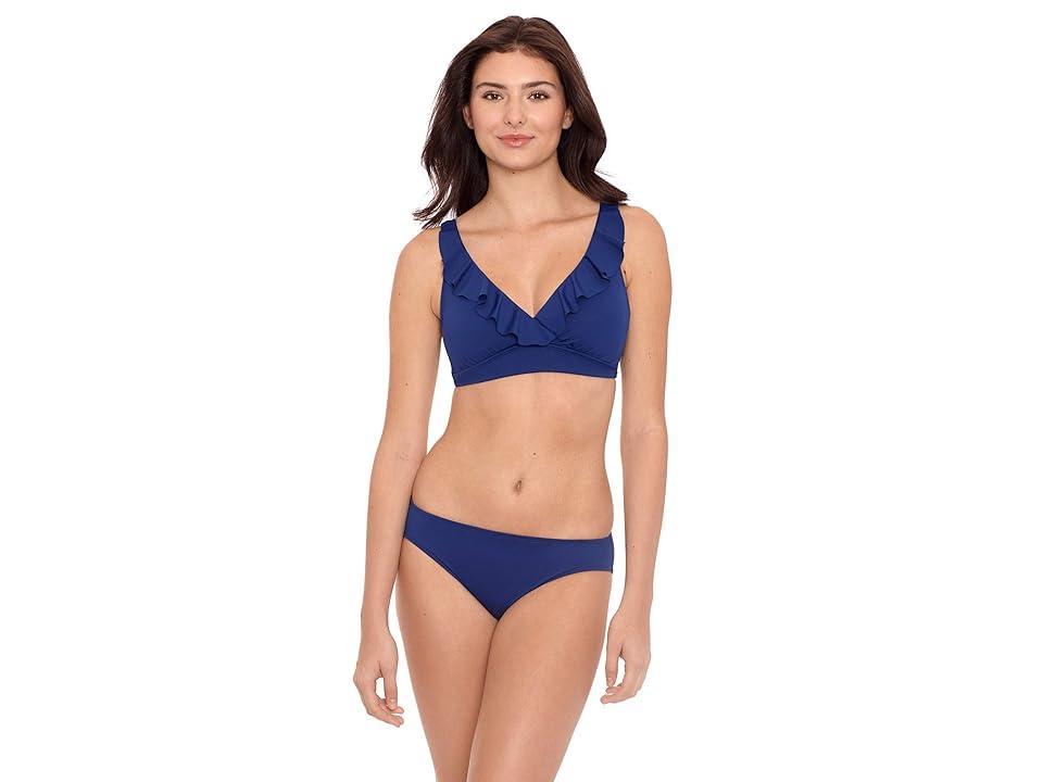 Lauren Ralph Lauren Beach Club Solid Hipster Bottoms (Sapphire) Women's Swimwear Product Image