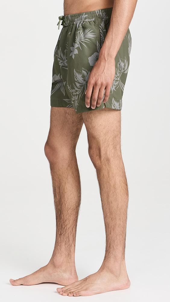 BOSS Reev Tropical Print Swim Trunks 4.75" | Shopbop Product Image