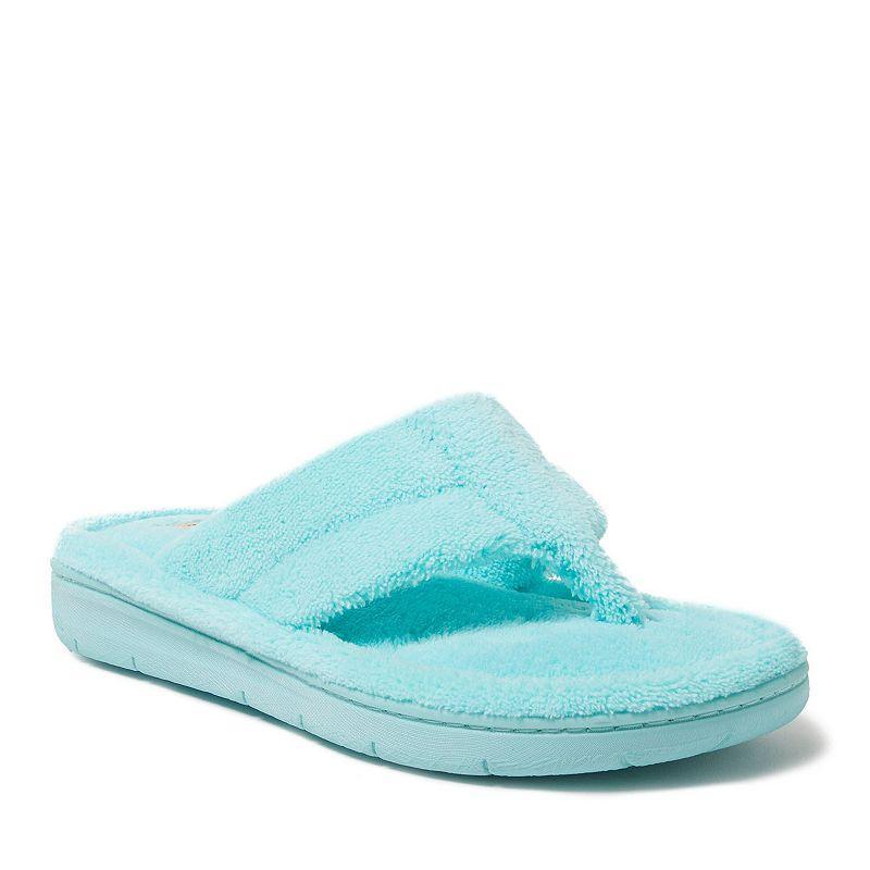 Dearfoams Womens Wrenley Terry Thong Slippers Product Image