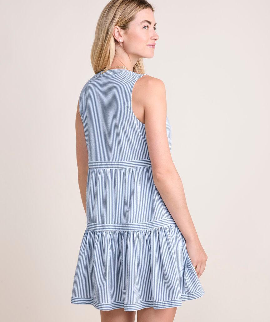 Harbor Seersucker Tiered Dress Product Image