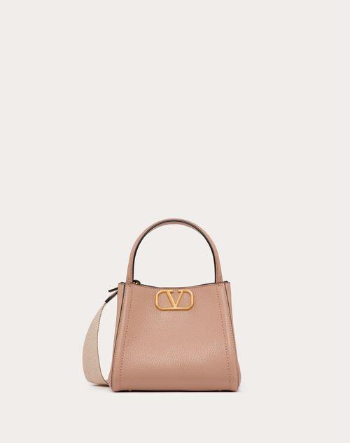 VALENTINO GARAVANI ALLTIME SMALL HANDBAG IN GRAINY CALFSKIN Product Image