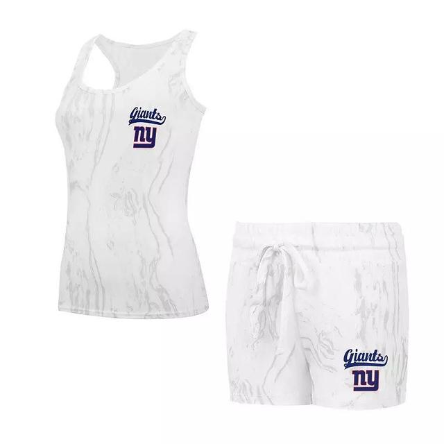 Womens Concepts Sport New York Giants Quartz Hacci Knit Tank Top & Shorts Sleep Set Product Image